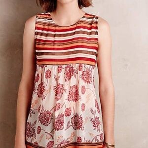 ANTHROPOLOGIE One Fine Day Bryony tank Bohemian
